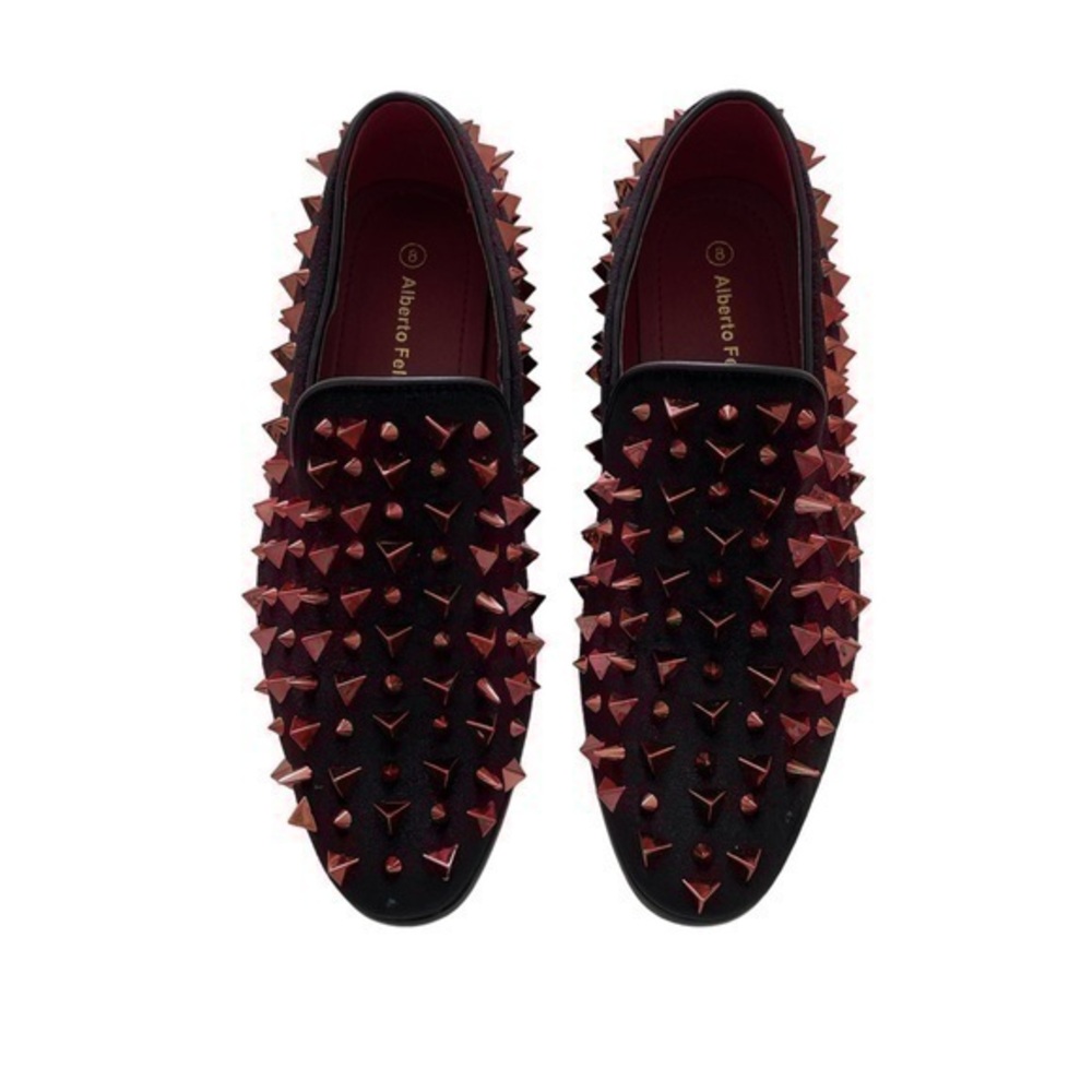 Men's Vintage Spike Dress Loafers Dress Shoes